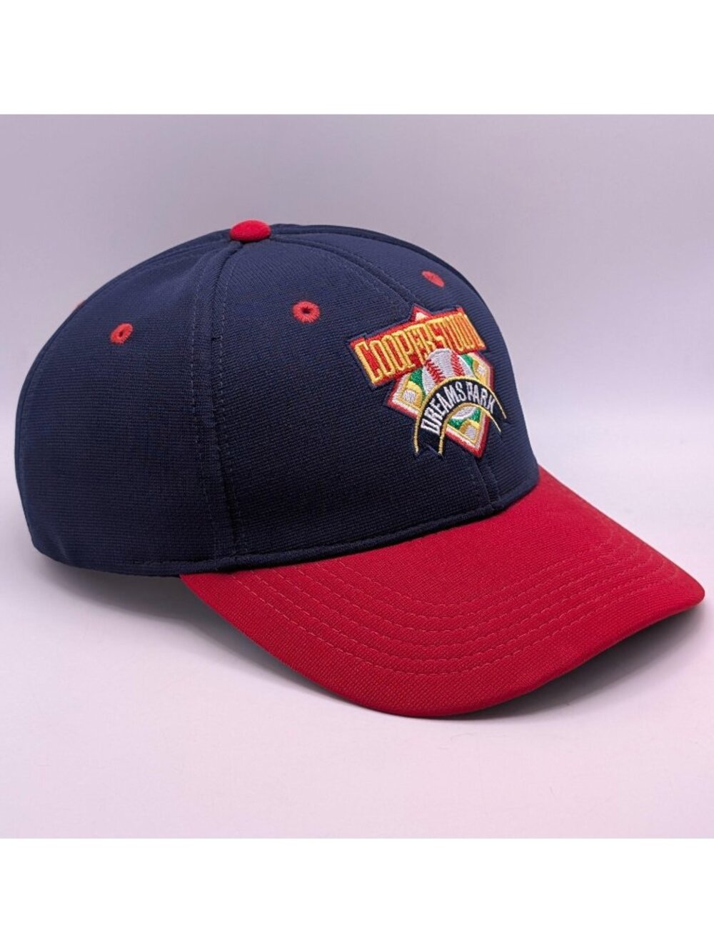 Cooperstown Dreams Park Hat Blue Red Strap Back Adult Size OSFM Baseball Cap